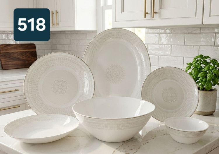 سرویس غذاخوری 28 پارچه آرکوپال پارس اپال کد 518 - سرویس آرکوپال پارس اپال 518