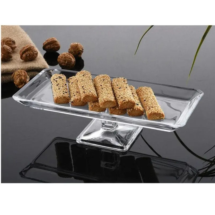 ظرف مستطیلی پایه دار گریس پاشاباغچه برای سرو شیرینی و فینگر فود